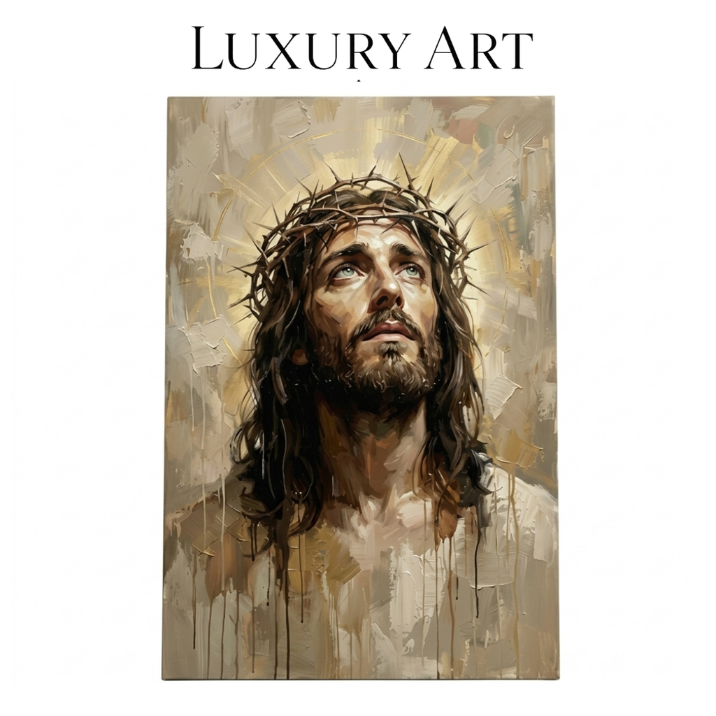 Mirada al Cielo – Jesús con Corona de Espinas