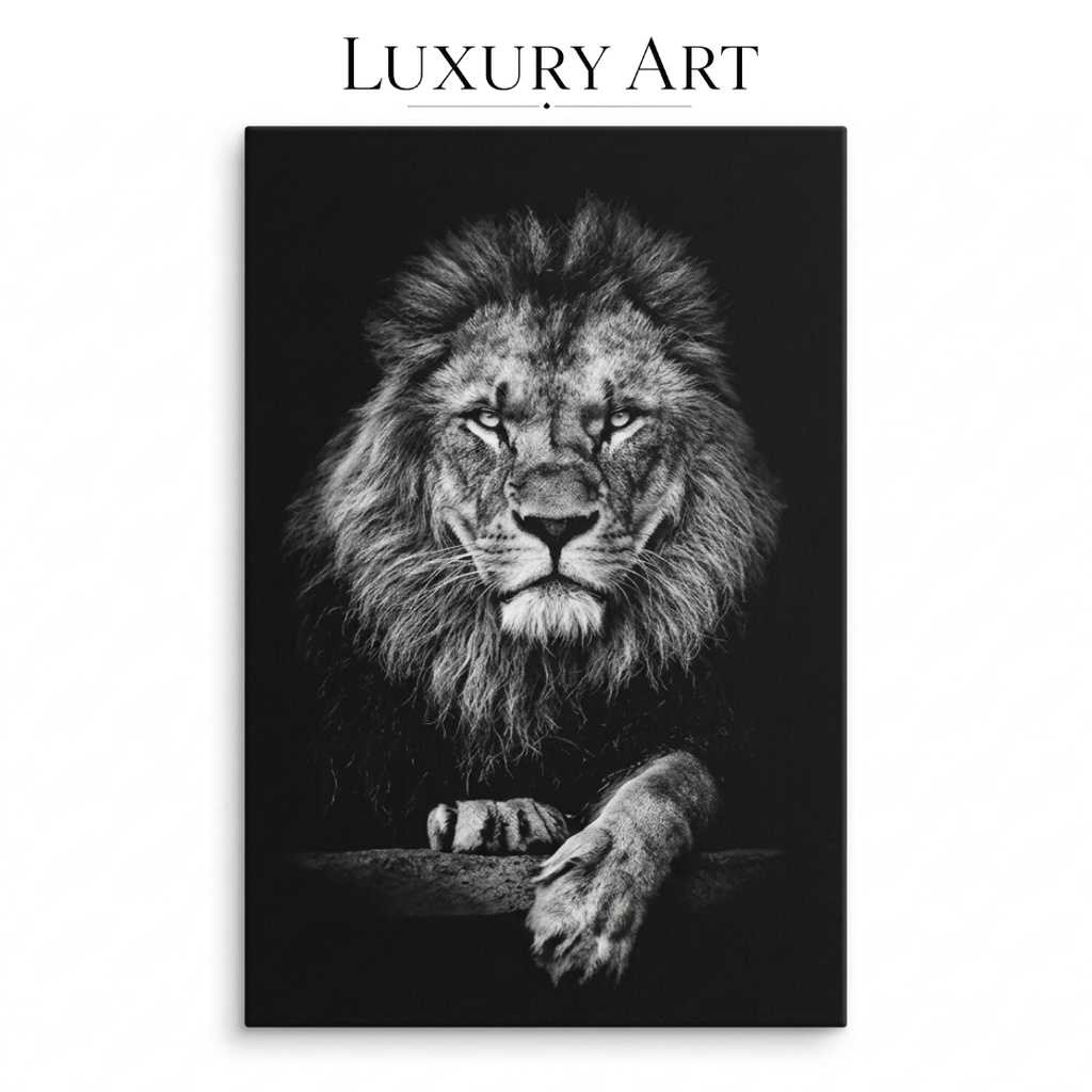 Dominio Absoluto – León Blanco y Negro de Lujo