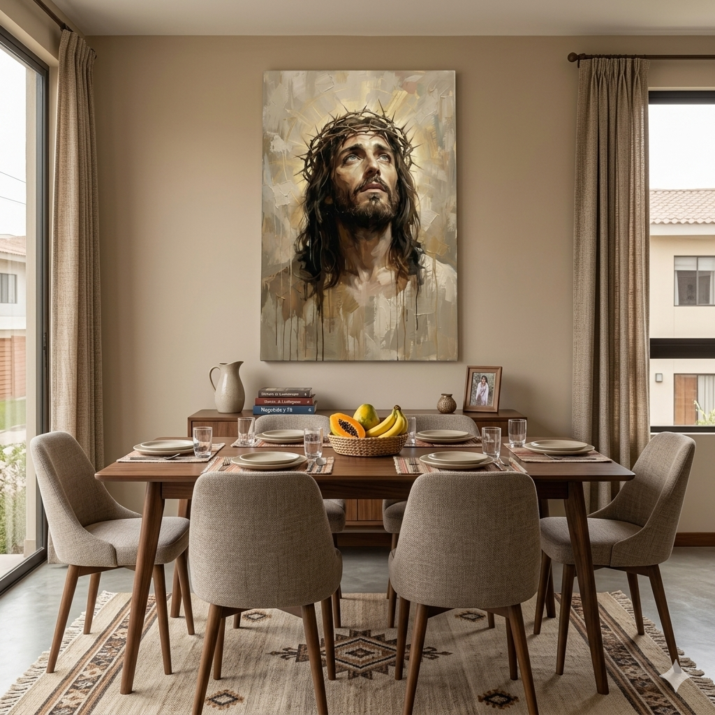 Mirada al Cielo – Jesús con Corona de Espinas