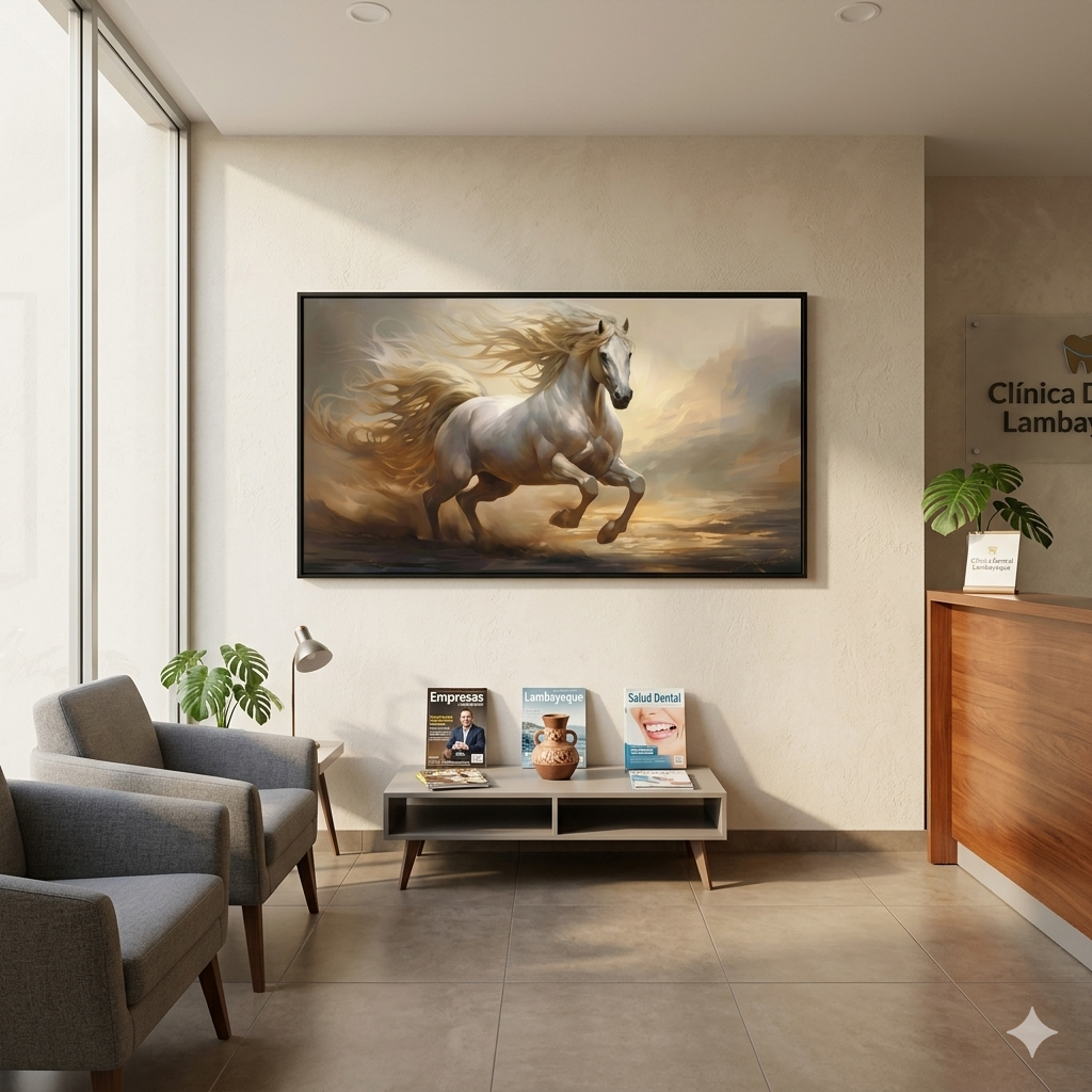 Espíritu Indomable – Caballo Blanco de Lujo